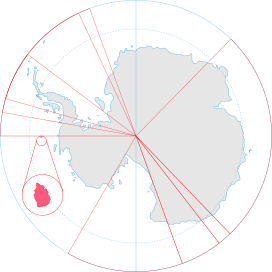 Antarktis, Norwegen Gebietsanspruch (Insel Peter I) .svg