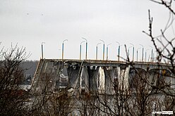 Tuhottua siltaa (7.12.2022).