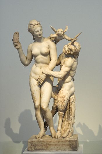 Aphrodite, Pan, Eros, ca 100 BCE