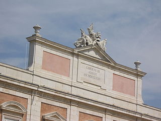 Detalle de la fachada del Palacio Real / Detail of the façade of the Royal Palace