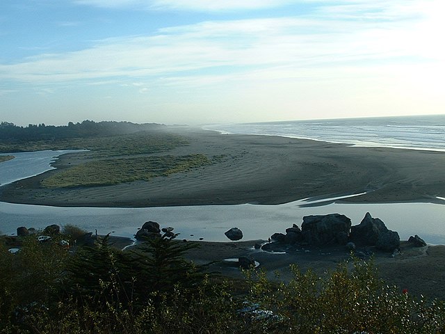 Mouth of Humboldt County's Little River on the Pacific Coast