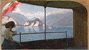 Thumbnail for File:Artgate Fondazione Cariplo - Morbelli Angelo, Battello sul Lago Maggiore.jpg