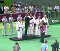 Awarding ceremony of the blind judo men +90 kg of the 2015 European Games 6.jpg