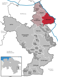 Bahrdorf - Carte