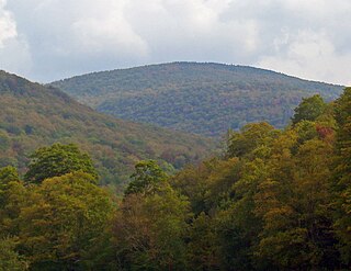 Balsam Lake Mountain Westernmost of the Catskill High Peaks in U.S. state of New York