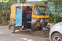 Bangalore cellphone Autorickshaw closeup November 2011 -3 wide.jpg