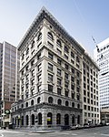 Edificio del Banco de Italia, 552 Montgomery St., San Francisco.  Desde la esquina noroeste de Montgomery y Clay Sts.