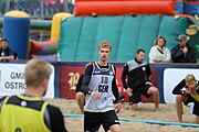 Deutsch: Beachhandball Europameisterschaften 2019 (Beach handball Euro); Tag 5: 6. Juli 2019 – Männer, Platzierungsspiel für die Ränge 5–8, Frankreich-Deutschland 0:2 (18:22, 16:19) English: Beach handball Euro; Day 5: 6 July 2019 – Placement Match/Cross Match for rank 5–8 Men – Frankreich-Deutschland 0:2 (18:22, 16:19)