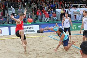 Deutsch: Beachhandball Europameisterschaften 2019 (Beach handball Euro); Tag 6: 7. Juli 2019 – Männerfinale, Dänemark-Norwegen 2:0 (25:18, 19:16) English: Beach handball Euro; Day 6: 7 July 2019 – Men's Final – Denmark-Norway 2:0 (25:18, 19:16)