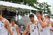 Deutsch: Beachhandball Europameisterschaften 2019 (Beach handball Euro); Tag 6: 7. Juli 2019 – Männerfinale, Dänemark-Norwegen 2:0 (25:18, 19:16) English: Beach handball Euro; Day 6: 7 July 2019 – Men's Final – Denmark-Norway 2:0 (25:18, 19:16)