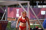 Deutsch: Beachhandball bei den Olympischen Jugendspielen 2018; Tag 3, 10. Oktober 2018; Mädchen, Vorrunde, Gruppe A - Kroatien-Amerikanisch Samos 2:0 English: Beach handball at the 2018 Summer Youth Olympics at 10 October 2018 – Girls Preliminary Round Group A‎ – Croatia-American Samoa 2:0