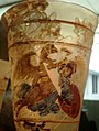 ゼウスによるガニュメーデースの誘拐を描いたバグラーム出土の壺