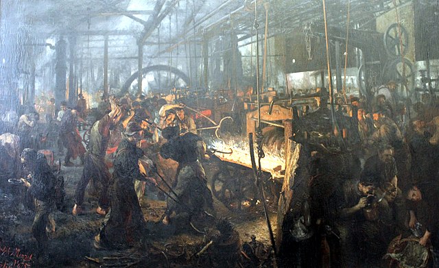 Adolph Menzel - Iron rolling mill (1872-1875)