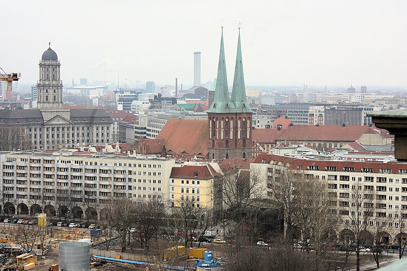 File:Berlin-Mitte, St.Nicholas´Church, shot from the dome of the Berlin Cathedral.JPG