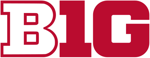 Big Ten logo in Ohio State's colors