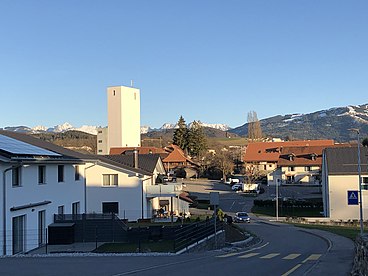 Vista del centro del municipio de Tentlingen