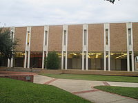 The Blumberg Memorial Library at TLU opened in 1970. Blumberg Memorial Library, TLU, Seguin, TX IMG 8134.JPG