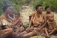 San family in Botswana Bosquimanos-Grassland Bushmen Lodge, Botswana 09.jpg