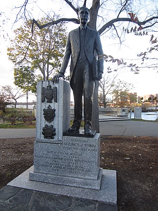 <span class="mw-page-title-main">Statue of Maurice J. Tobin</span> Statue in Boston, Massachusetts, U.S.