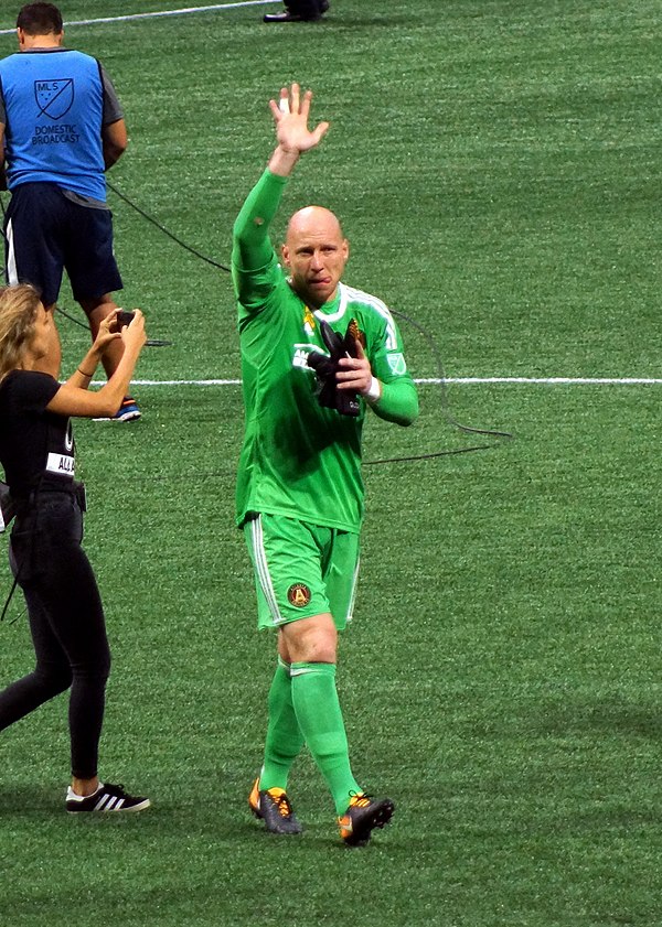 Brad Guzan after the Atlanta United game on September 24, 2017