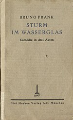 Vorschaubild für Sturm im Wasserglas (Bruno Frank)