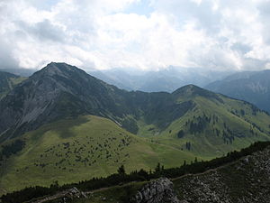 Bschießer és Stuibenkopf a Kühgundkopf-ból