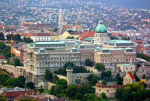 Buda Castle in 2013 with Matthias Church in the background