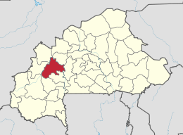 Provincia di Mouhoun – Localizzazione