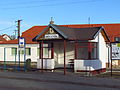 Čeština: Autobusová zastávka v Březníku, okr. Třebíč. English: Bus stop in Březník, Třebíč District.