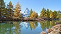 * Nomination Matterhorn seen from Lake Grindji, Zermatt, Switzerland. By User:Roy Egloff --Augustgeyler 06:08, 18 April 2023 (UTC) * Promotion Good quality. --Snowmanstudios 06:29, 18 April 2023 (UTC)