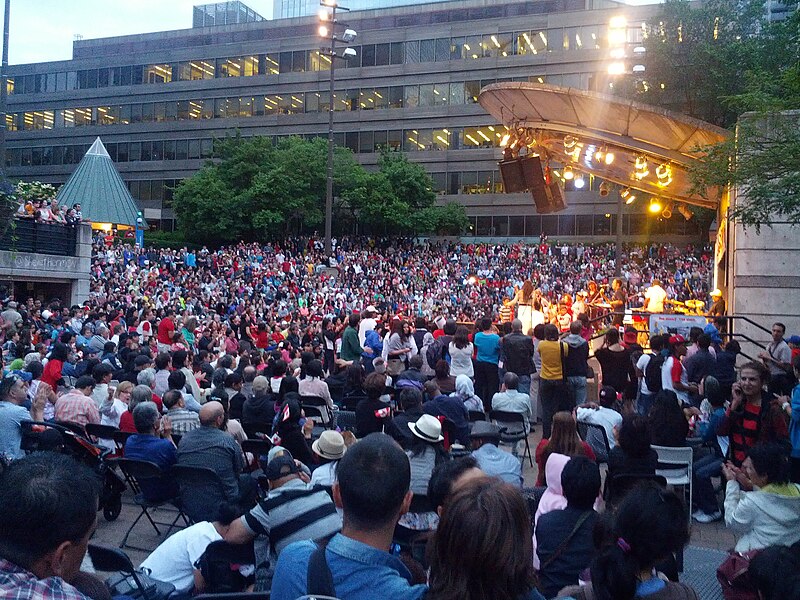 File:Canada Day at Mel Lastman Square in Toronto - 2013.jpg