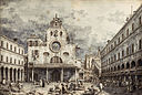 Canaletto, Venice 1697-1768, Campo San Giacomo di Rialto, Venice, pen and brown ink.jpg