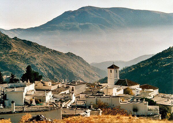 Capileira, an Alpujarran village, in 2000, which retains many features from the time of Muslim inhabitants. The uprisings took place in such villages.