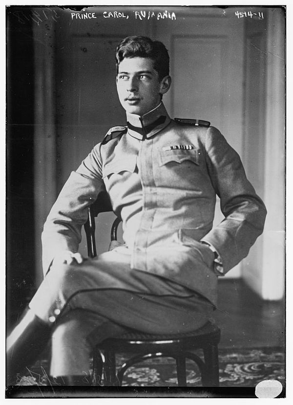 Crown Prince Carol of Romania in 1918.