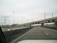 Het oude viaduct uit 1987 over de A1.