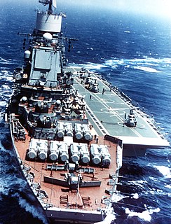 Soviet aircraft carrier <i>Admiral Gorshkov</i> kiev class aircraft carrier