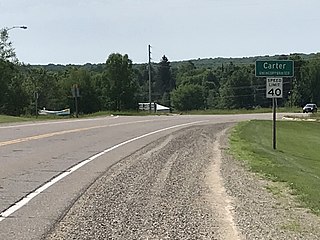 <span class="mw-page-title-main">Carter, Forest County, Wisconsin</span> Unincorporated community in Wisconsin, United States