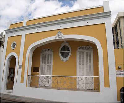 The childhood home in Ponce of Antonio Paoli, one of Puerto Rico's greatest musical performers ever