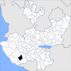 Vị trí của đô thị trong bang Jalisco