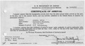Certificate of Arrival for Emile Schmal. - NARA - 281863.tif