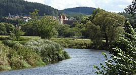 Chammünster od północy z deszczem