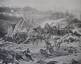 La Bataille de Champigny (1880-1882, détail), avec Édouard Detaille, localisation inconnue.