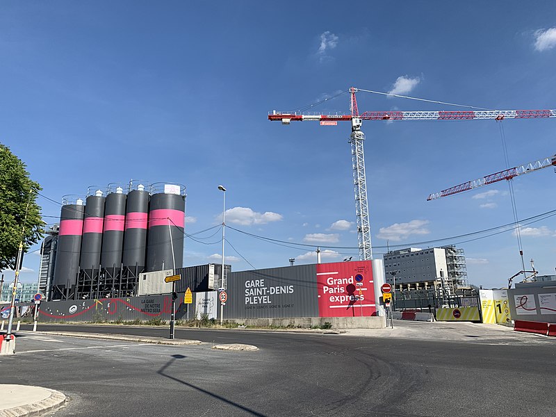 File:Chantier Station Métro St Denis Pleyel St Denis Seine St Denis 11.jpg