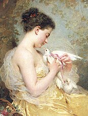 Young Girl with a Dove, özel koleksiyon.[15]