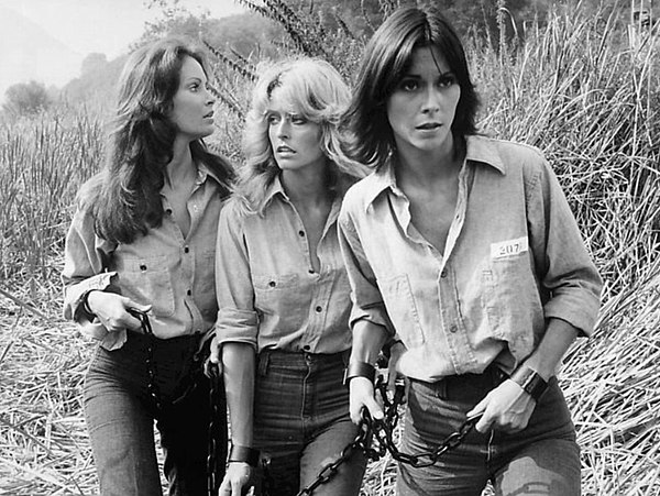 The trio as depicted in a publicity still for the "Angels in Chains" episode