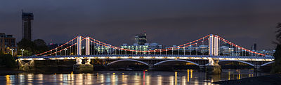 Chelsea Bridge's illuminations Chelsea Bridge, London - Oct 2012.jpg