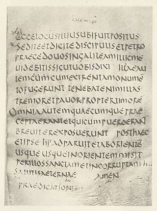 <span class="mw-page-title-main">Codex Bobiensis</span> Old Latin manuscript of the New Testament