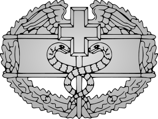 Combat Medical Badge award of the United States Army