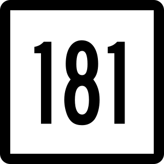 <span class="mw-page-title-main">Connecticut Route 181</span> State highway in northern Connecticut, US