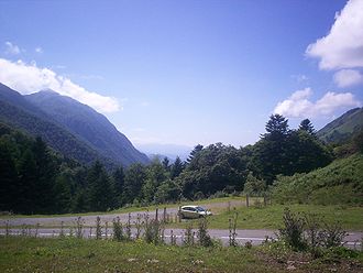 View of the top of the pass